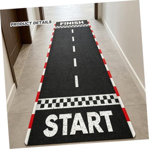 Gadpiparty tapete de pista de carreras absorbente de agua, material diatomita, cojín antideslizante, resistente al desgaste, fácil de limpiar, corredor de pista para interior miniatura 4
