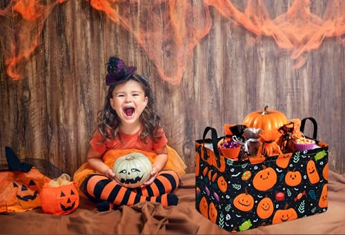 Image of Rectangle Gift Shelf Nursery Storage Basket Laundry Hamper Storage Box and Bins for Home Clothes with Handles