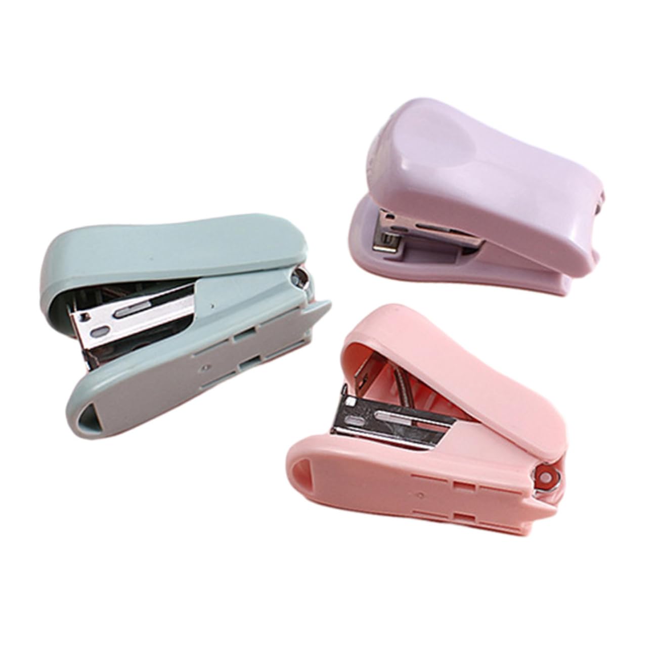 jojofuny 5 Ensembles Agrafeuse À Main Mini Agrafeuse Avec Agrafes Compacte Mini-agrafes Mignon De Poche En Plastique Portative À Main Le Fer 3 Pièces * 5