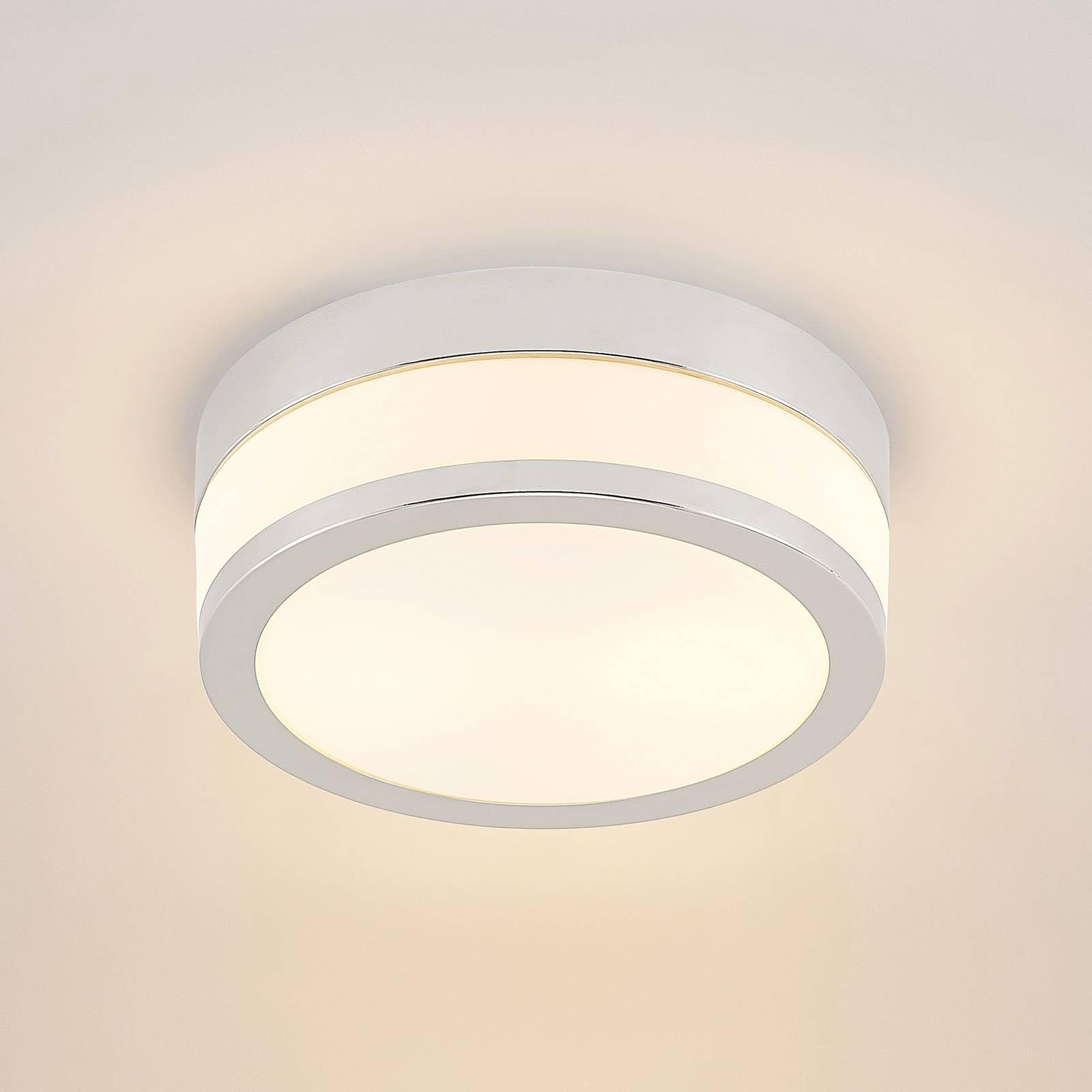 Lindby Deckenlampe Badezimmerlampe, spritzwassergeschützt IP44 Badlampe Deckenleuchte Badleuchte ø 23 cm 230V 2xE27 max. 60W ohne Leuchtmittel