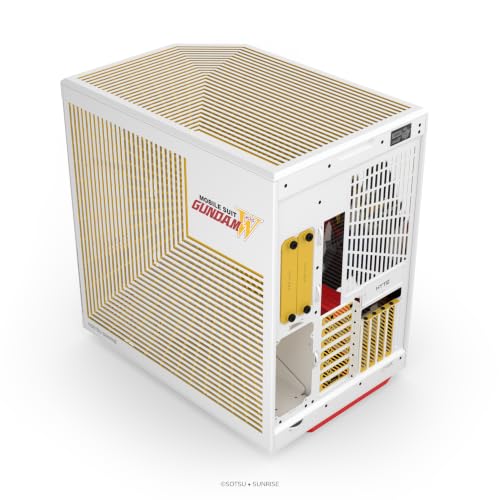Image of HYTE Y70 Gundam Wing Official Licensed - Mid-Tower ATX Gaming PC Desktop Case - Panoramic Tempered Glass - Dual Chamber - High Airflow Chassis - PCIE 4.0 Riser Cable Included - White