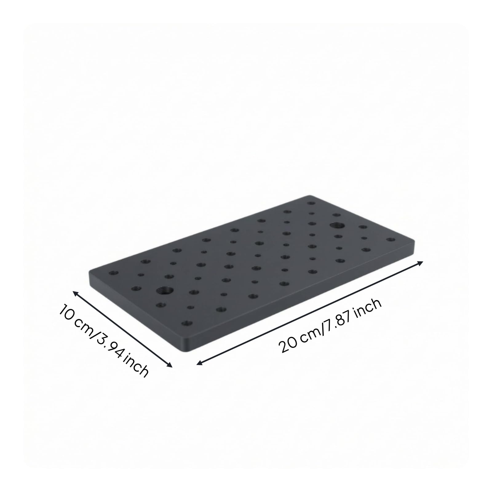 Sharplace Verzugsfrei Optisches Breadboard Robuste 10 mm Aluminiumplatte, hochsteif, Platte, für Optiklabor, Versuchsaufbau, Wissenschaftler, Laboranten, 100x200