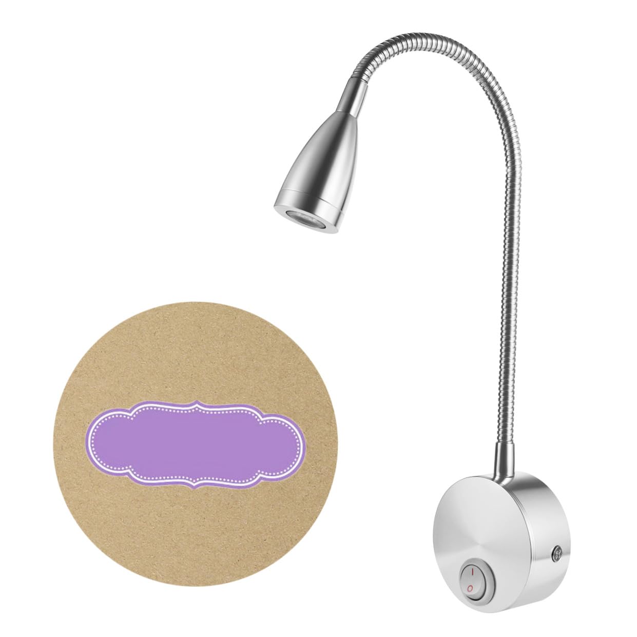EXCEART 1pièce Applique Murale Led Flexible Degrés Avec Bras Rotatif Lampe De Chevet À Éclairage Chaud Pour Lecture Et Décoration De Chambre