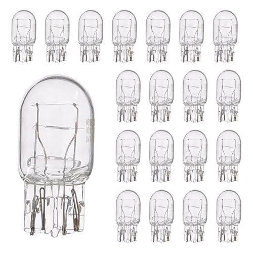 HHZL T20 7440A WY21W Turn Signal Bulb Daytime Running Light Blinker Brake Light Bulbs, 10PCS Monofilament Side Marker Lights Mini Taillight 7440 Bulb Replacement for Cars,Trucks,SUVs(White)
