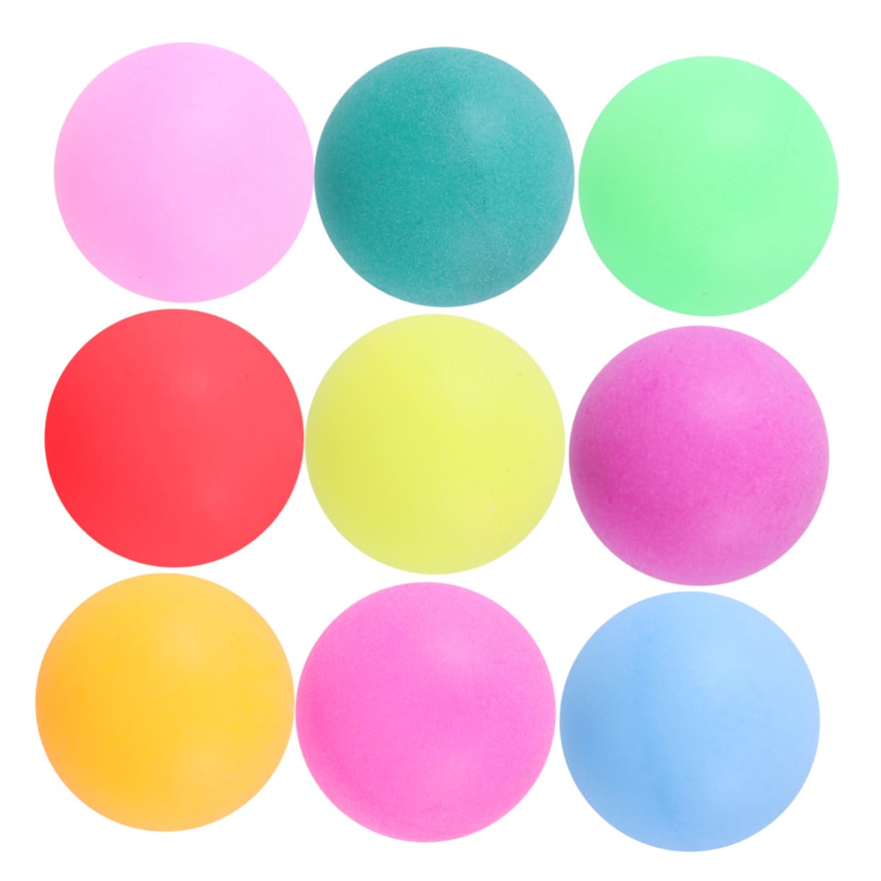 Parliky Table Tennis Balls 40mm 100pcs Mixed Color Plastic Seamless Perfect for Parties Games and Boys and Girls' Toys
