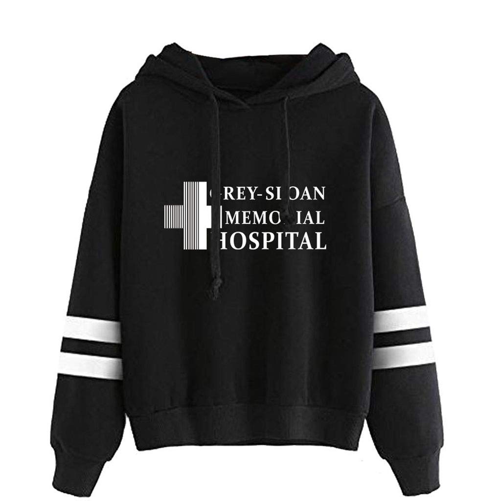 Ylwx Men's Black Hoodies And Wo Printed Pullover Sweatshirt Grey-Sloan Memorial Hospital