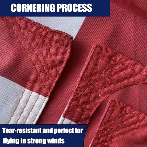 Drapeau américain extérieur grand format double face nylon vent fort - 5