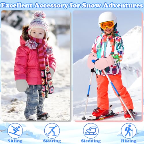 Sarfel Toddler Mittens Waterproof Toddler Gloves Waterproof Baby Snow Gloves Baby Winter Mittens Infant Snow Glove Boys Girls4