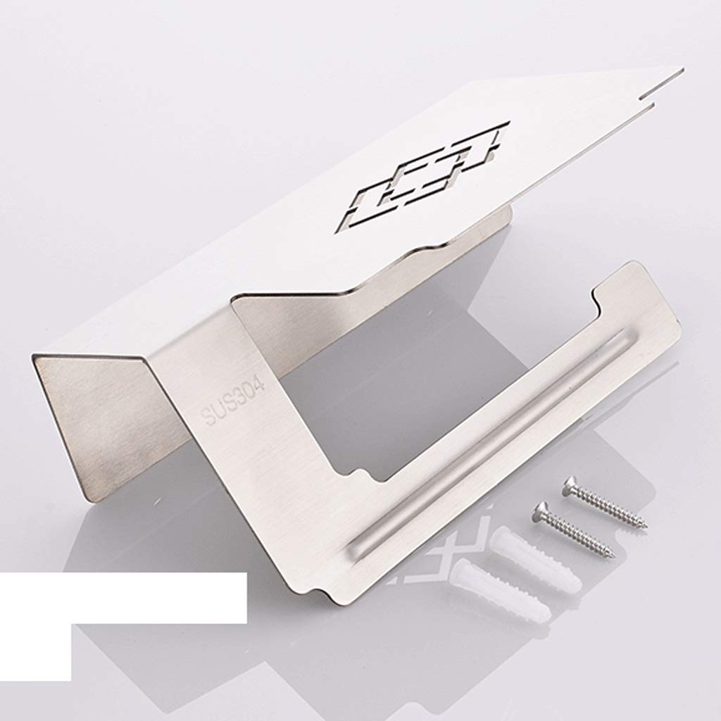 Vassoio carta carta supporto del tovagliolo di bagno di carta supporto del tovagliolo di punzonatura omaggio servizi igienici bagno in acciaio inox mobile di immagazzinaggio del telefono Rotolo