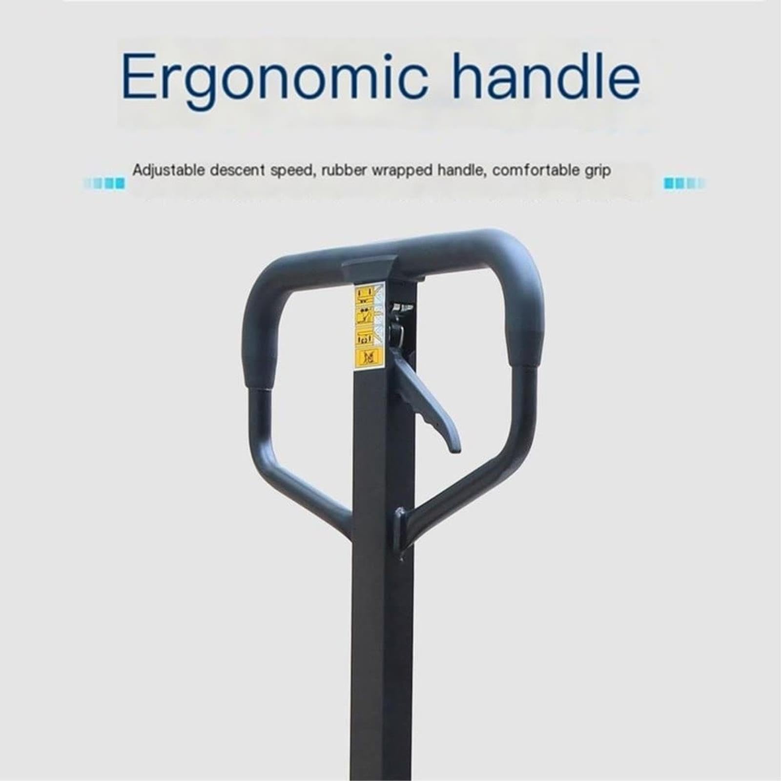 Transpallet Manuale per Impieghi Gravosi, Carrello Idraulico della Piattaforma con Le Ruote, Carrello Elevatore Industriale a Mano