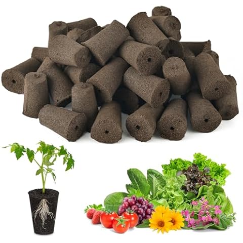 PACETAP 50Pack Seedling Starter Grow Sponges, Seed Pods Replacement, Root Refill Growth Sponges Kit Compatible with Aerogarden and Most Hydroponics Growing System Cover