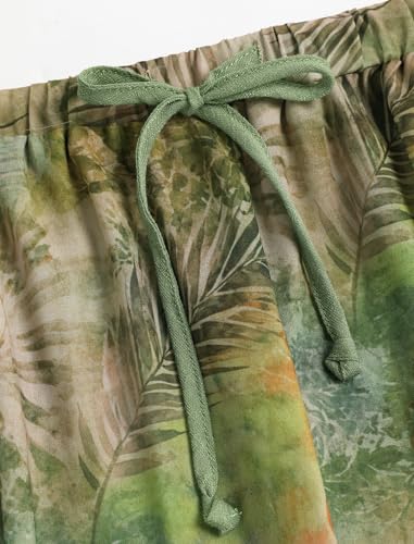 Image of ZAFUL Womens Beach Cover Up Pants Sexy Crochet Drawstring Elastic Boho Swimsuit Cover Up Long Pants Beach Wear