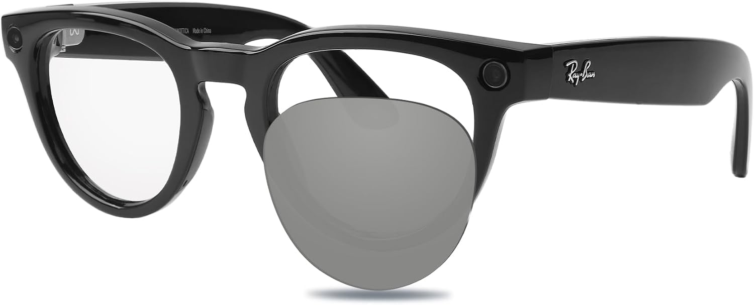 100% Precise-Fit Replacement Sunglass Lenses for Ray-Ban Meta RW4006, RW4008, RW4009, RW4012, RW4010, UV-Blocking