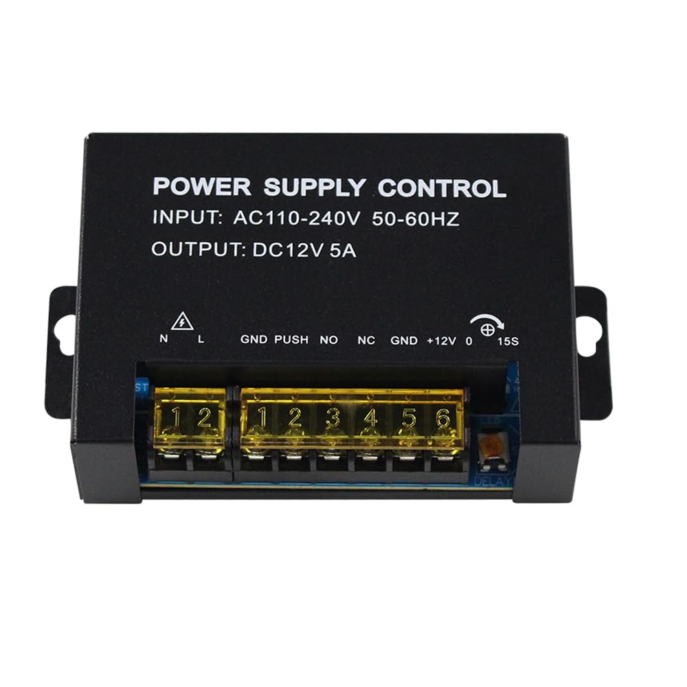 Alimentation CC 12V 5A transformateur AC DC caméra et contrôle accès