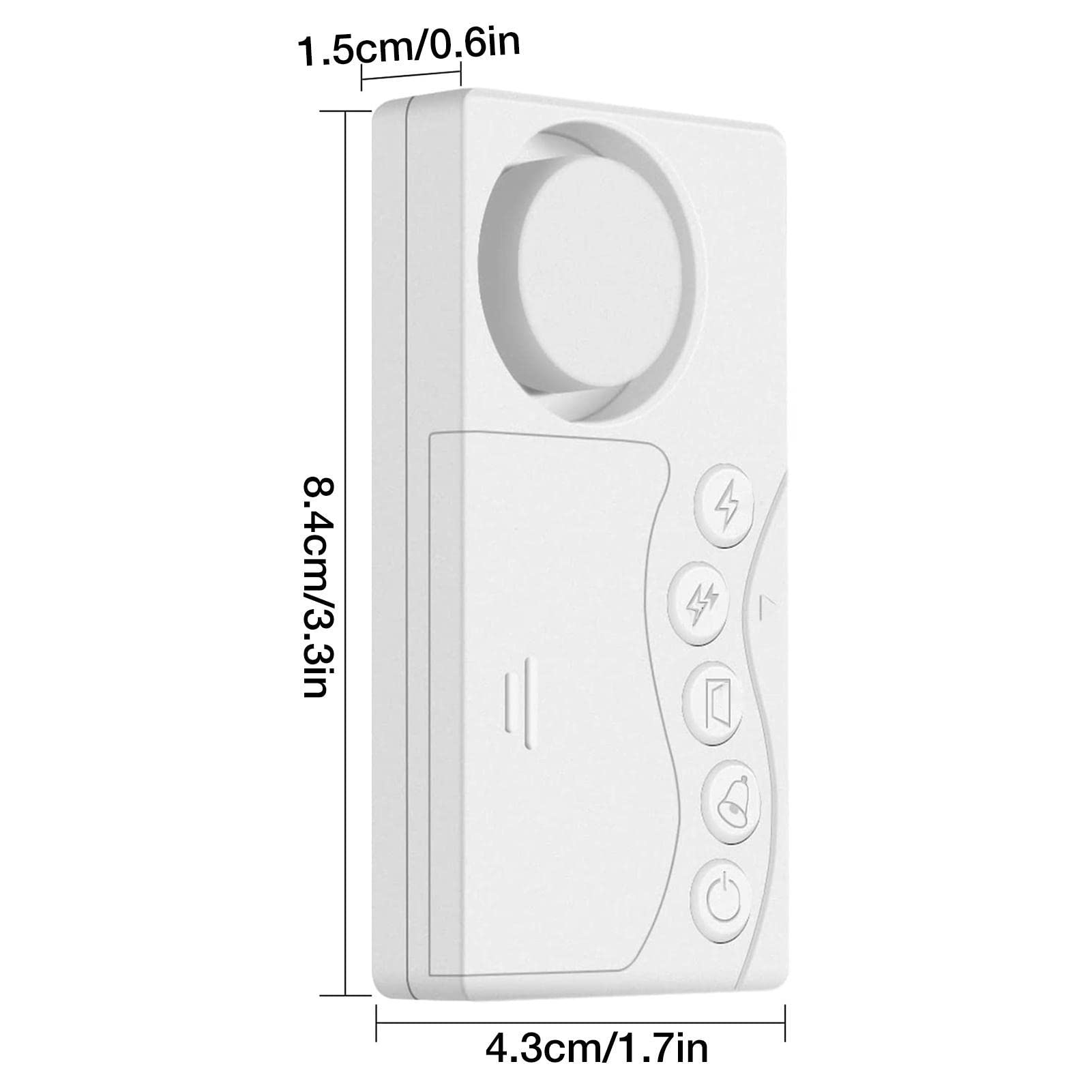 4 alarmas inalámbricas para frigorífico, alarma antirrobo puerta, 4 en 1, alarma inalámbrica para ventana, timbre puerta, detector seguridad para el hogar, alarma puerta abierta