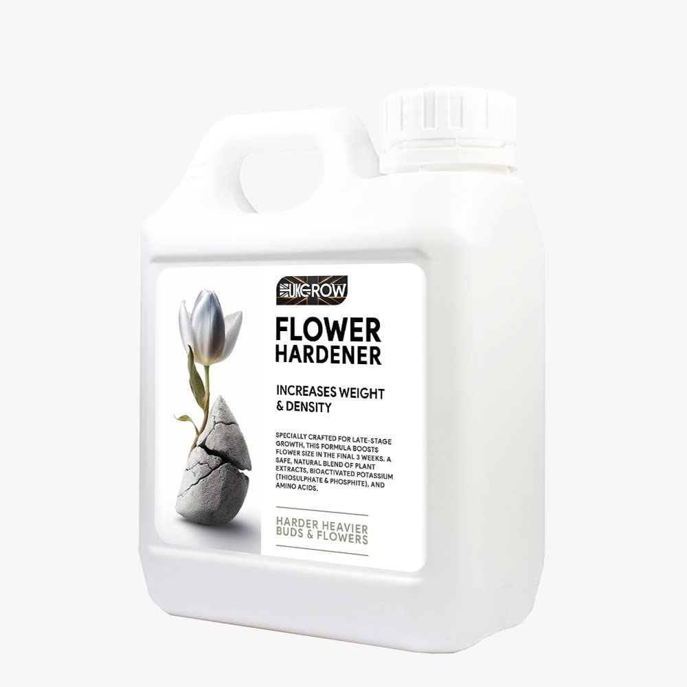 UK Grow - 10L Flower Hardener - Unlock Huge Yields, Dense Nugs, and a Cali Finish in Your UK Garden!- Maximize Plant Growth and Yield (10Ltr, Hardener)