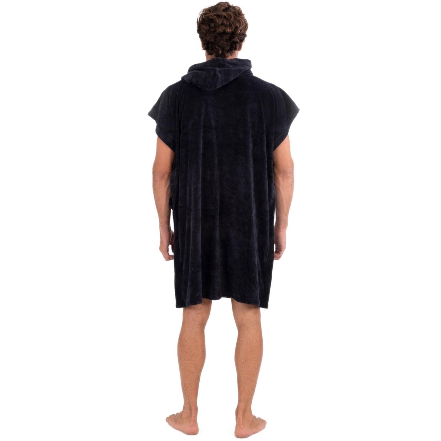 Hurley OAO Asciugamano Poncho Con Cappuccio In Velluto 100% Poliestere, Con Tasca
