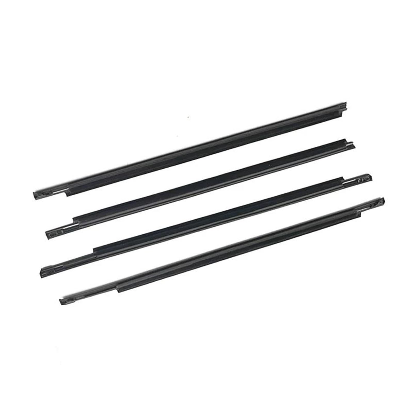 HPZPRPCEW for Toyota for Prius 2004-2009 4Pcs Window Outer Weatherstrip Side Door Glass Rubber Belt Moulding Trim Sealing Protector