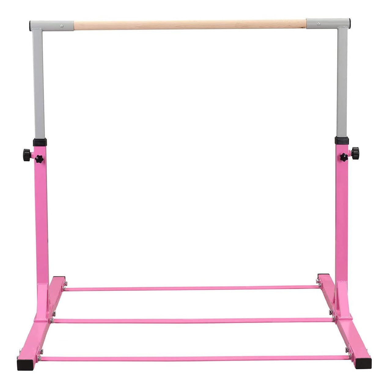 Barre d'Équilibre Réglable en Acier pour Gymnastique, pour Enfants et Adultes, Rose