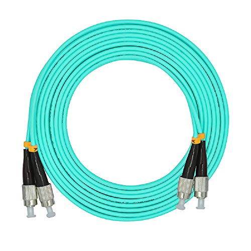 Image of 15Meters 49ft Duplex 50 /125 10G OM3 Multi-Mode Fiber Optic Cable Jumper Optical Patch Cord FC-FC