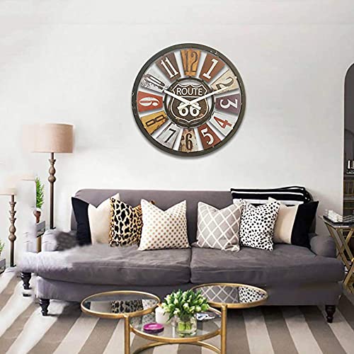 Horloge murale nordique 40cm lisible style industriel pour salon