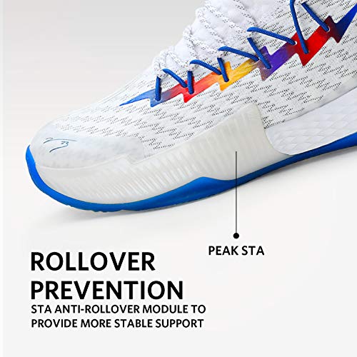 Image of PEAK Mens Basketball Shoes Breathable Sneakers Lou Williams Lightning Professional Anti Slip Sports Shoes for Running, Walking