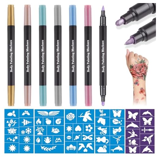 Lictin Temporary Tattoo Markers Set