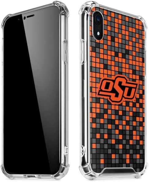 Skinit Clear Phone Case Compatible with iPhone XR - Officially Licensed Oklahoma State University Black Jersey Design