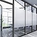 Privacy Window Films, Opaque Frosted Glass Tint Static Cling Treatment Protects Home Security Without Blocking Daylight - Heat Control, UV Prevention, Easy Removal (Matte White, 17.7x78.7 Inches)