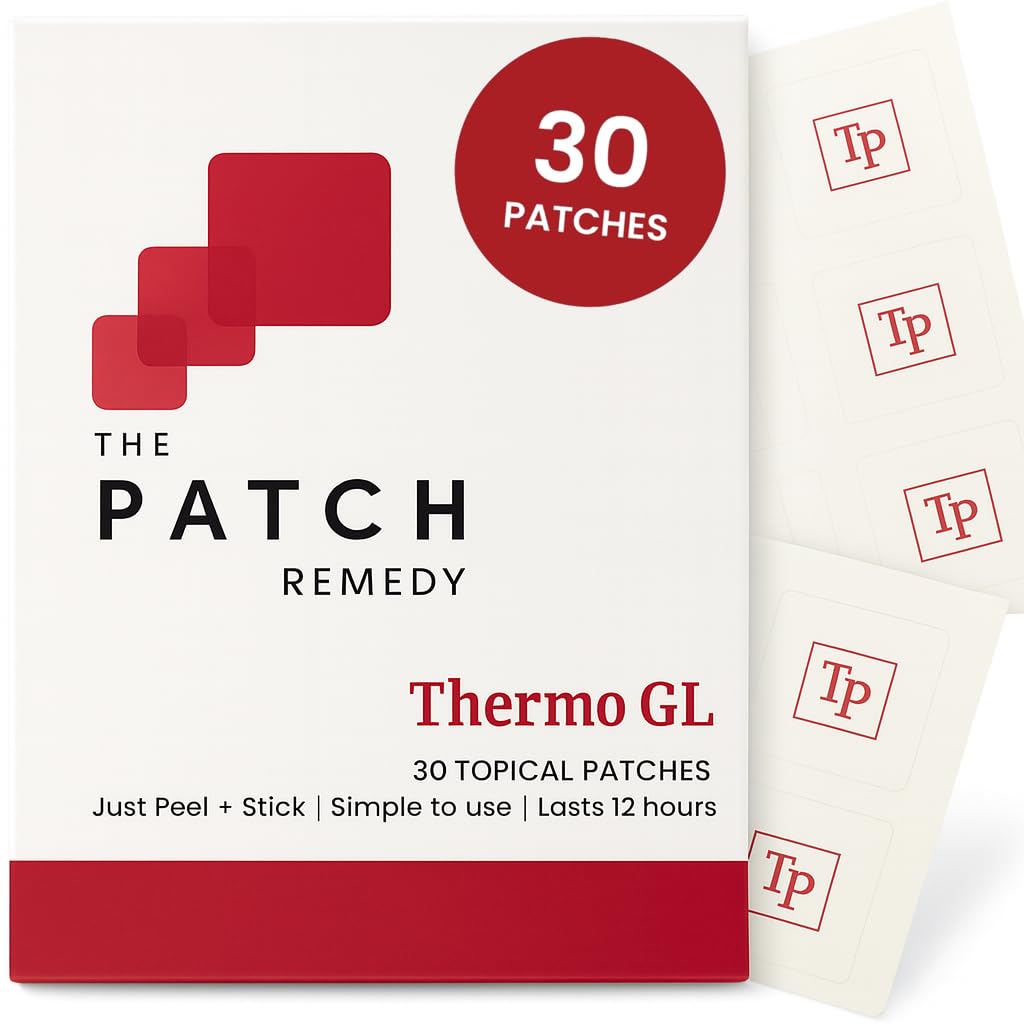 The Patch Remedy Thermo GL Patch - Berberine, Green Tea, L-Carnitine, 5-HTP, Fucoxanthin | 30 Patches