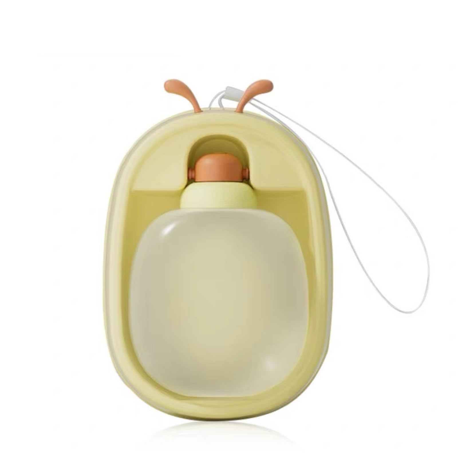 Portable Pet Water Bottle & Bowl, 17oz Leak - Proof Travel Dispenser for Outdoor Walking, Hiking(Yellow)