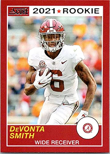 2021 Panini Chronicles Draft Picks Score Retro #63 DeVonta Smith Alabama Crimson Tide Official NCAA Football Trading Card in Raw (NM or Better) Condition