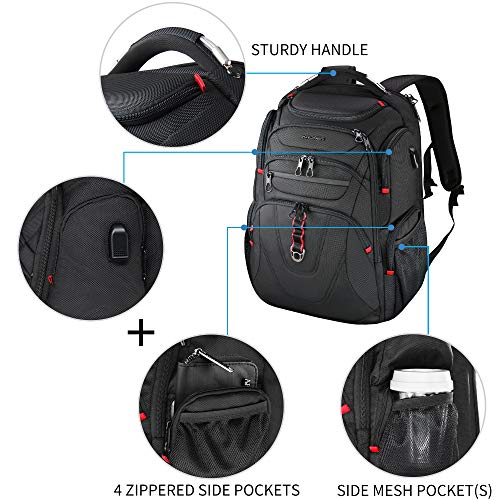 KROSER TSA Friendly Travel Laptop Backpack 17.3 inch XL Computer Backpack Water-Repellent College Daypack Business… - Image 6