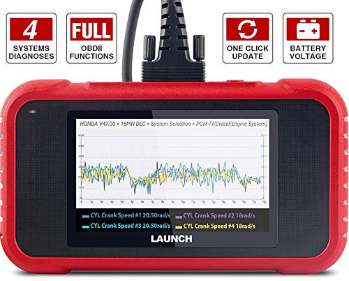 LAUNCH OBD2 Scanner CRP123E Engine ABS SRS Transmission Scan Tool 5" Touchscreen Android