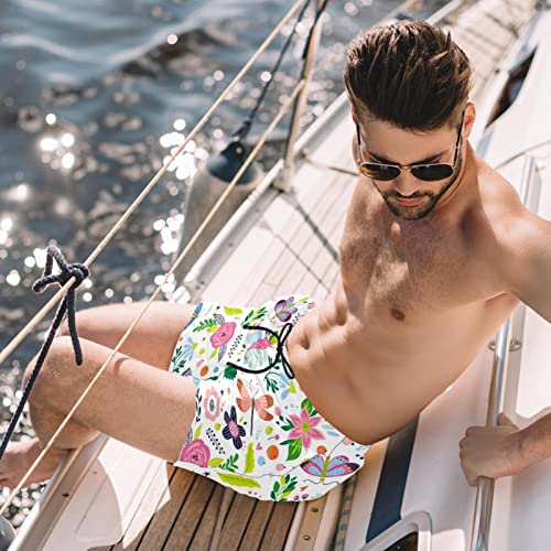 Fleurs de papillons de printemps sur un maillot masculin léger - 2