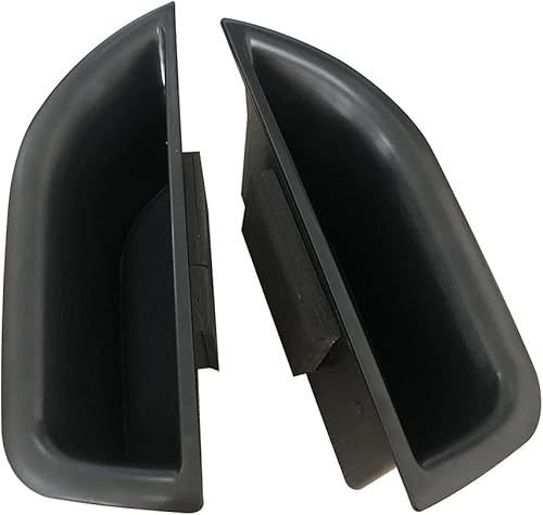 Miniatura 9 de Vesul Caja de almacenamiento lateral de puerta delantera negra con asa de bolsillo reposabrazos contenedor para teléfono Mercedes Benz E Class E350