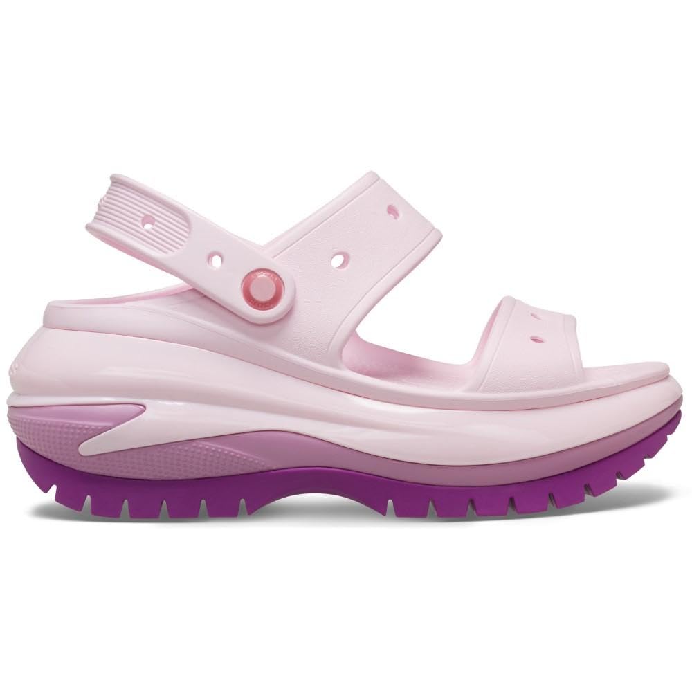 Crocs Sandalias clásicas Mega Crush unisex para adultos | Sandalias de plataforma, Hortensia, 7 Women/5 Men