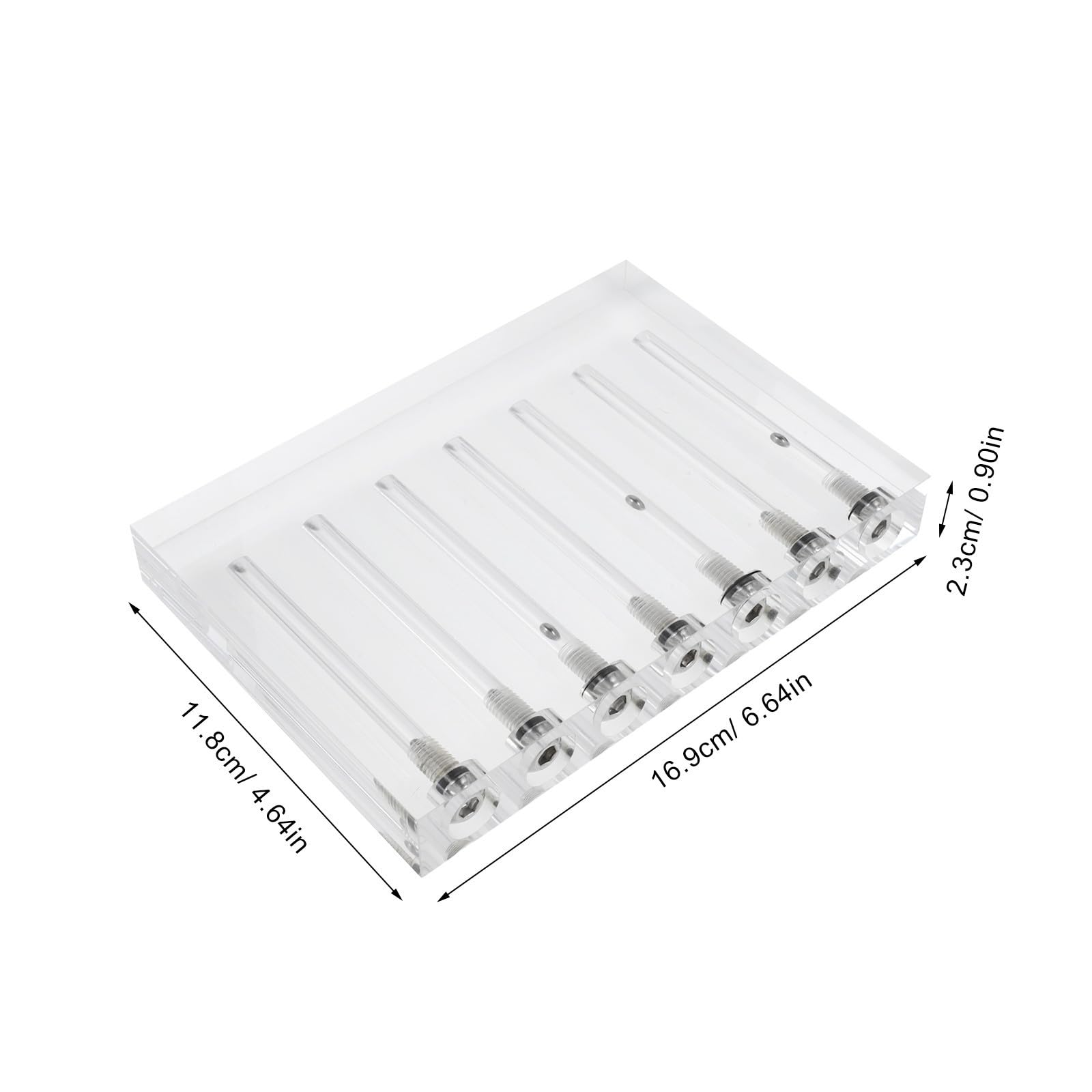 HEMOTON Kit per Analisi Olio Motore Tester Comparativo Flusso D'olio in Acrilico, 7 Fori, Strumento Diagnostica Auto per Uso Domestico e Risultati Rapidi e Affidabili