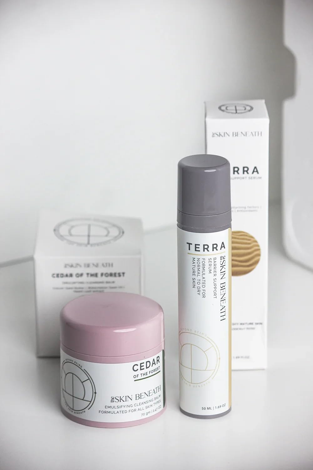 Cleanse & Fortify Skincare Set | Emulsifying Cleansing Balm & Barrier Support Serum | Cedar of the Forest & Terra | Pore Cleansing + Intense Hydration | 70gm + 50ml-image-42