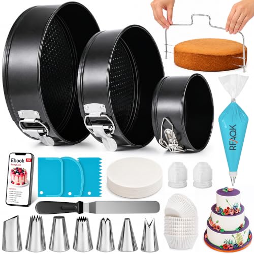 RFAQK Springform Pans with Decorating Kit
