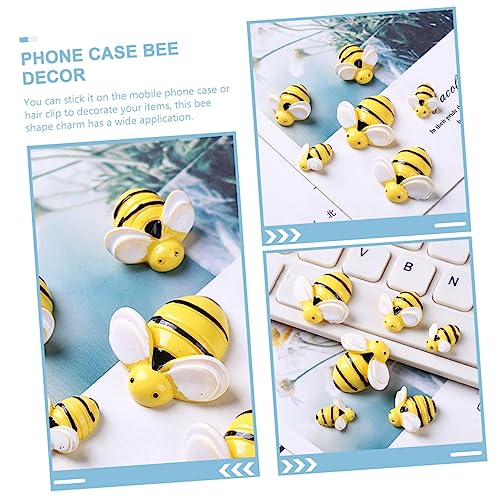 Dijes de abeja de resina para solucionar la falta de color en fundas y peinados aburridos 2