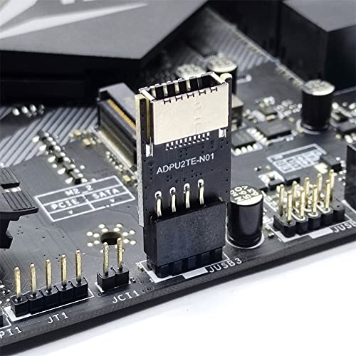 NFHK USB 3.1 Front Panel Socket Key-A Type-E to USB 2.0 9Pin 10Pin Mainboard Header Male Extension Adapter - Image 4