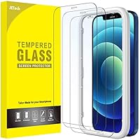 JETech Pellicola Protettiva a Copertura Totale per iPhone 12/12 Pro 6,1 Pollici, Vetro Temperato...