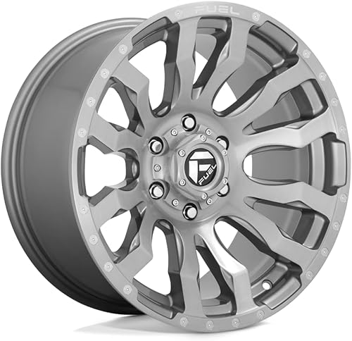 Miniatura 10 de FUEL 1PC BLITZ - Rueda de automóvil de 20 x 10 (2.4 x 55.0in), color negro brillante (0.709in)