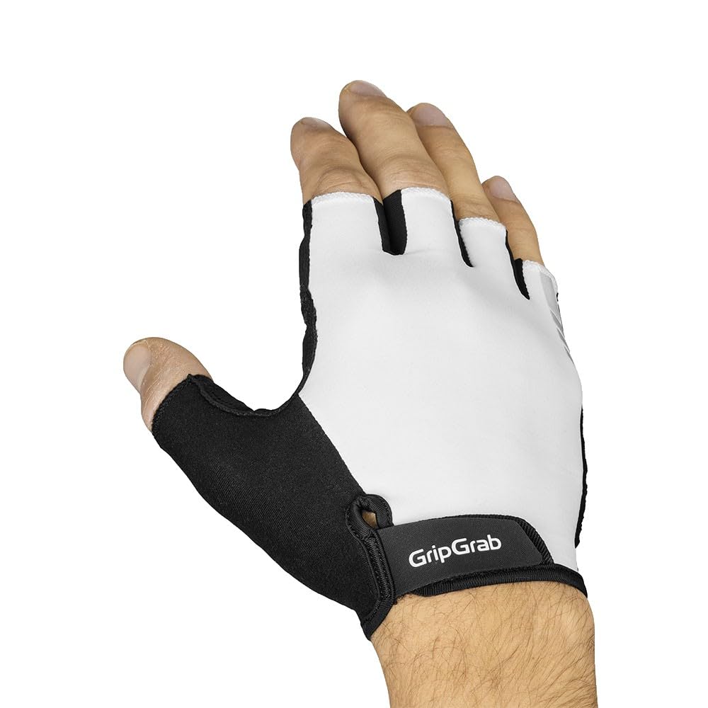 GripGrab Guantes de Ciclismo Ride de Verano - Gravel & Road Bike Guantes | Guantes de dedo corto con acolchado contra el entumecimiento, cierre de , palma de microfibra y pulgar de rizo
