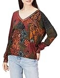Desigual - Jersey de mujer en tejido de punto con animal print