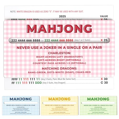 4 Pack Mahjong Line Reader Mahjong Accessories and Gifts for Women