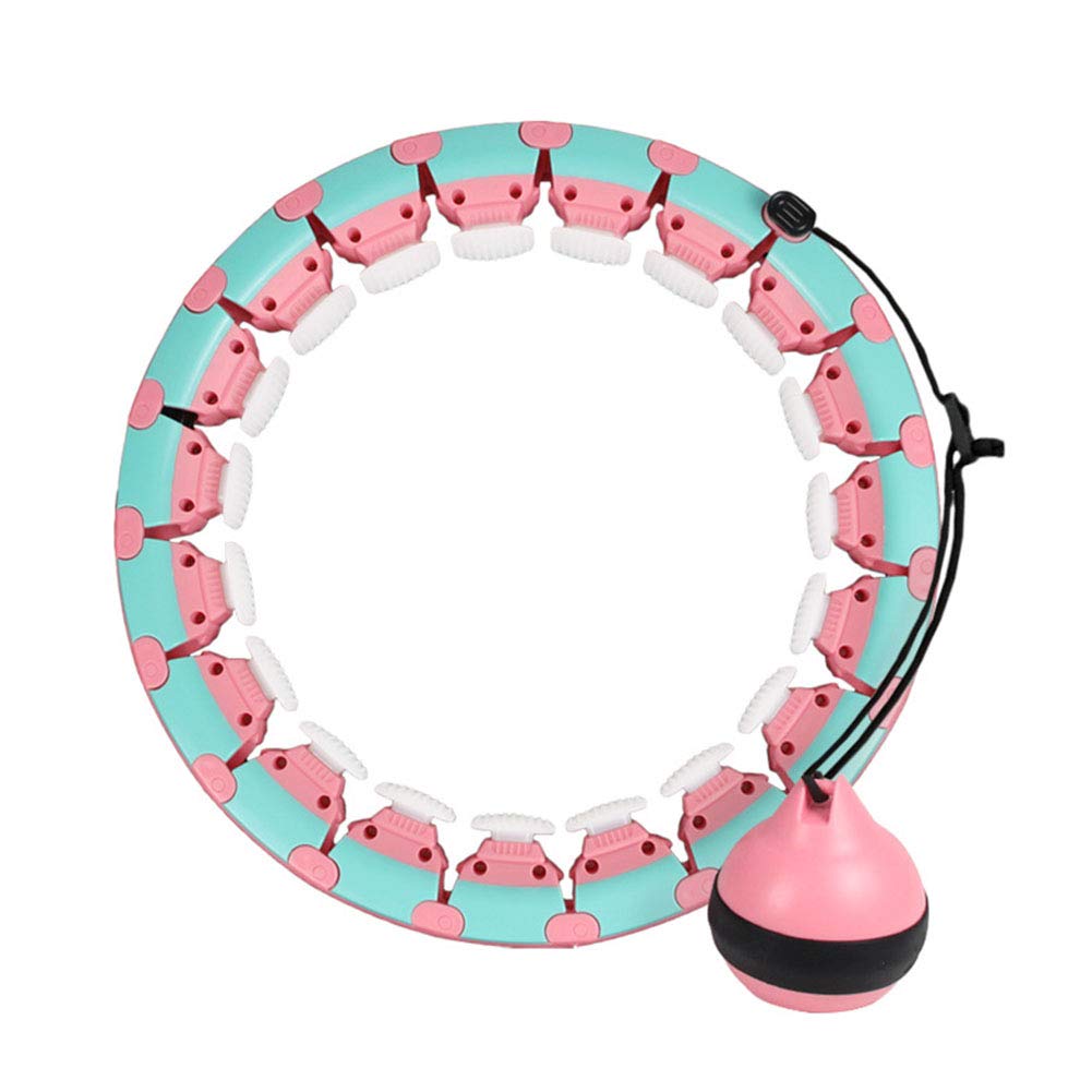 Smart Hula Hoop, non rilascia mai Hula Hoop, i principianti per adulti possono aumentare la bellezza del fitness dell'addome, della perdita peso del fitness massaggio, delle sessioni rimovibili 20/24