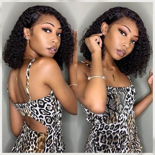 Short Bob Wigs Human Hair Deep Wave Bob Wig 200%