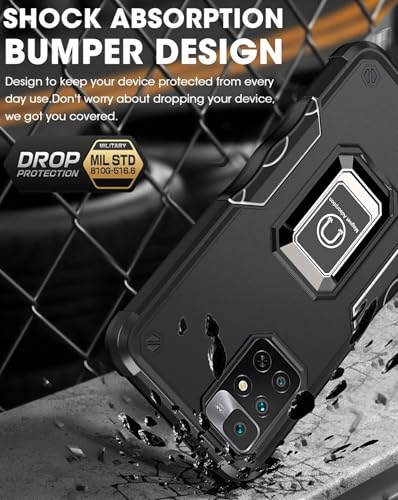 Coque Xiaomi Redmi Note 12 Pro 4G antichoc avec protège-écran et anneau support - 3